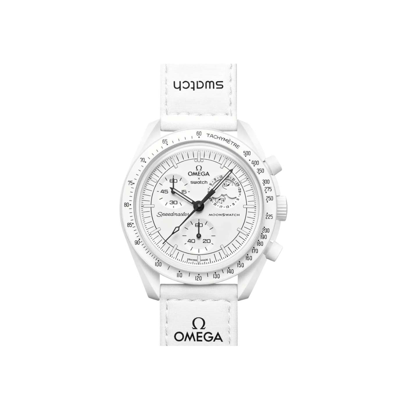 Swatch x Omega Relógio Bioceramic Mission To Earthphase - S033W700