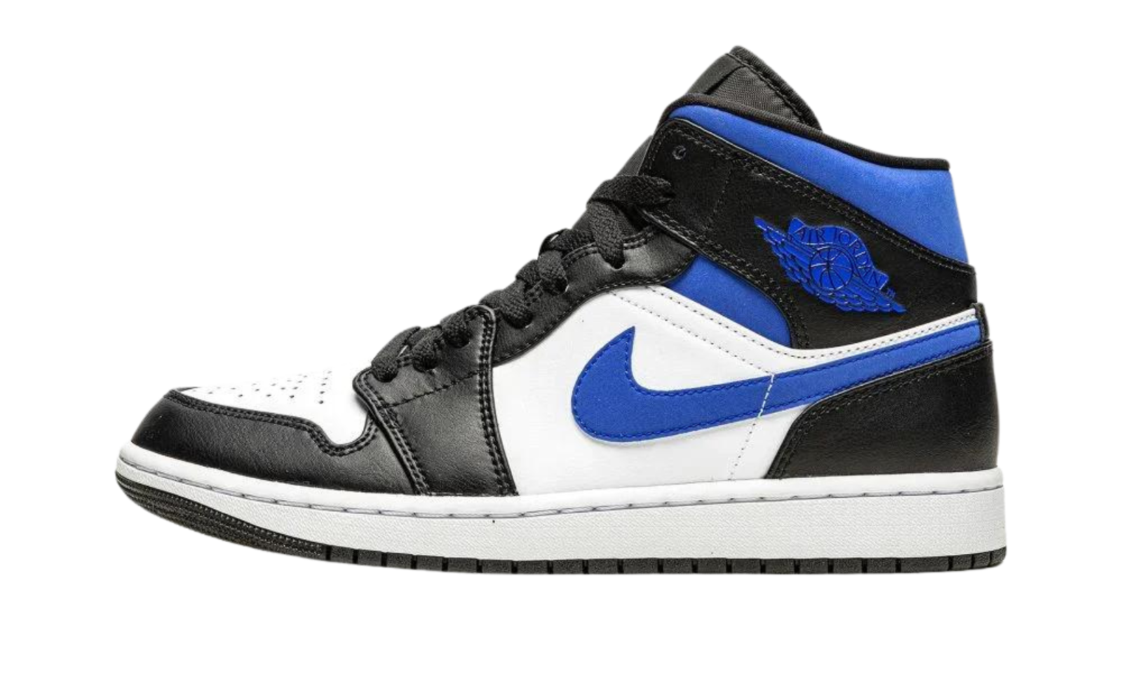 Blue black and white air best sale jordan 1