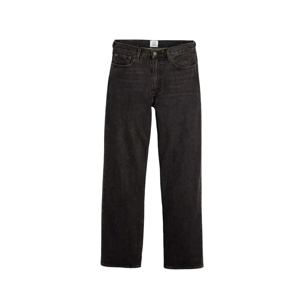 Levi's x Air Jordan Calça Baggy Jeans Black Wash