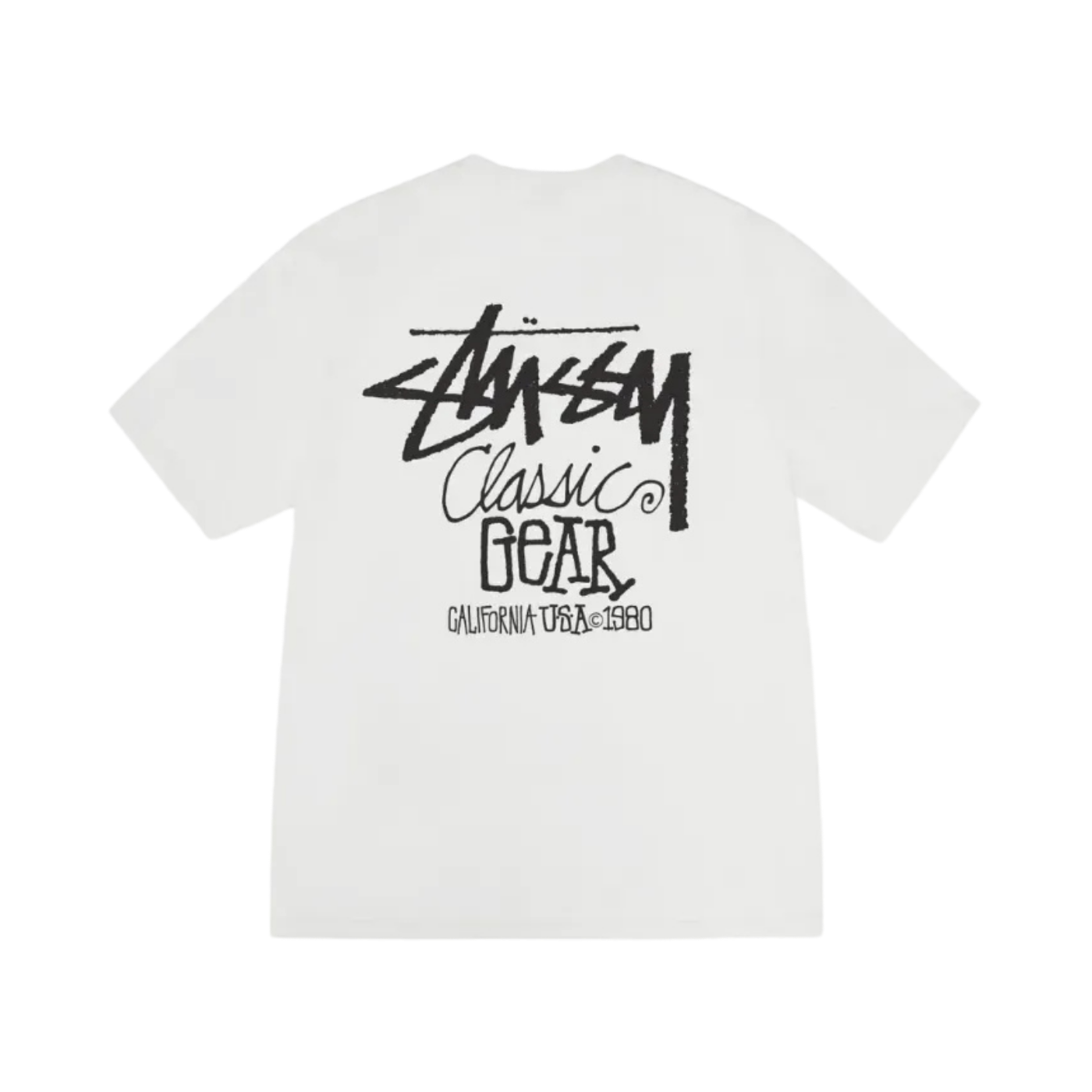 Camiseta Stussy Classic Gear Branca