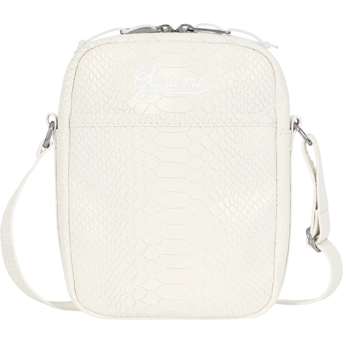 Shoulder Bag Leather Nike x Supreme Branca