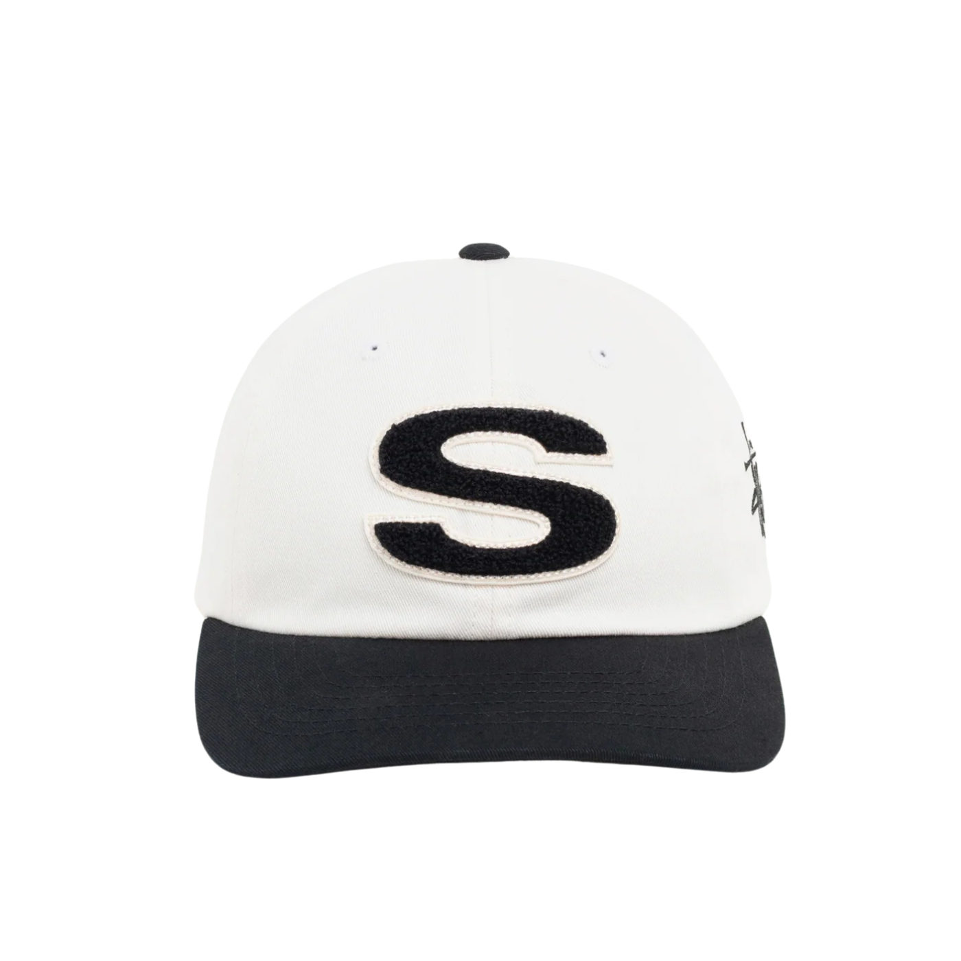 Boné Stussy Chenille S Branco Preto
