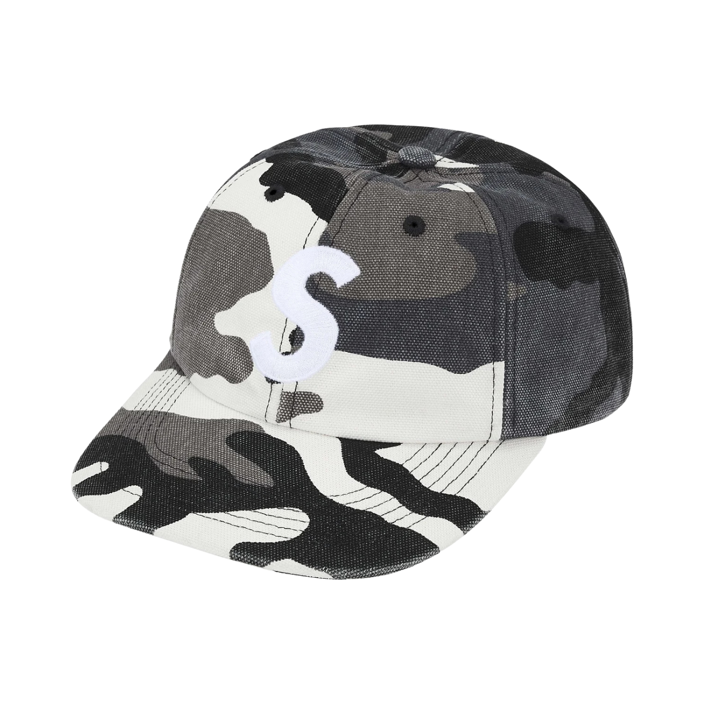 Boné Supreme Pigment Coated Canvas S Logo Camo