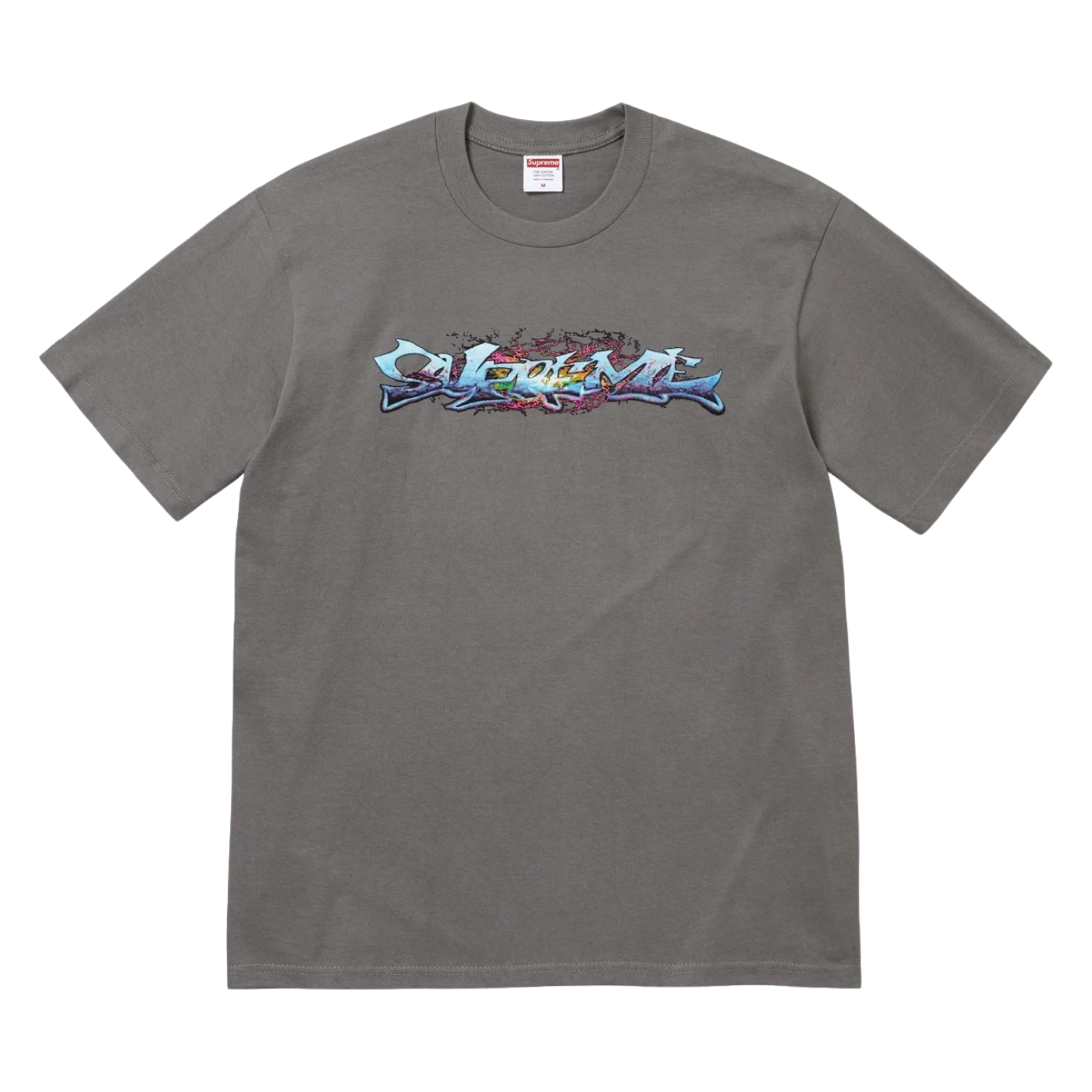 Camiseta Supreme Tag Cinza