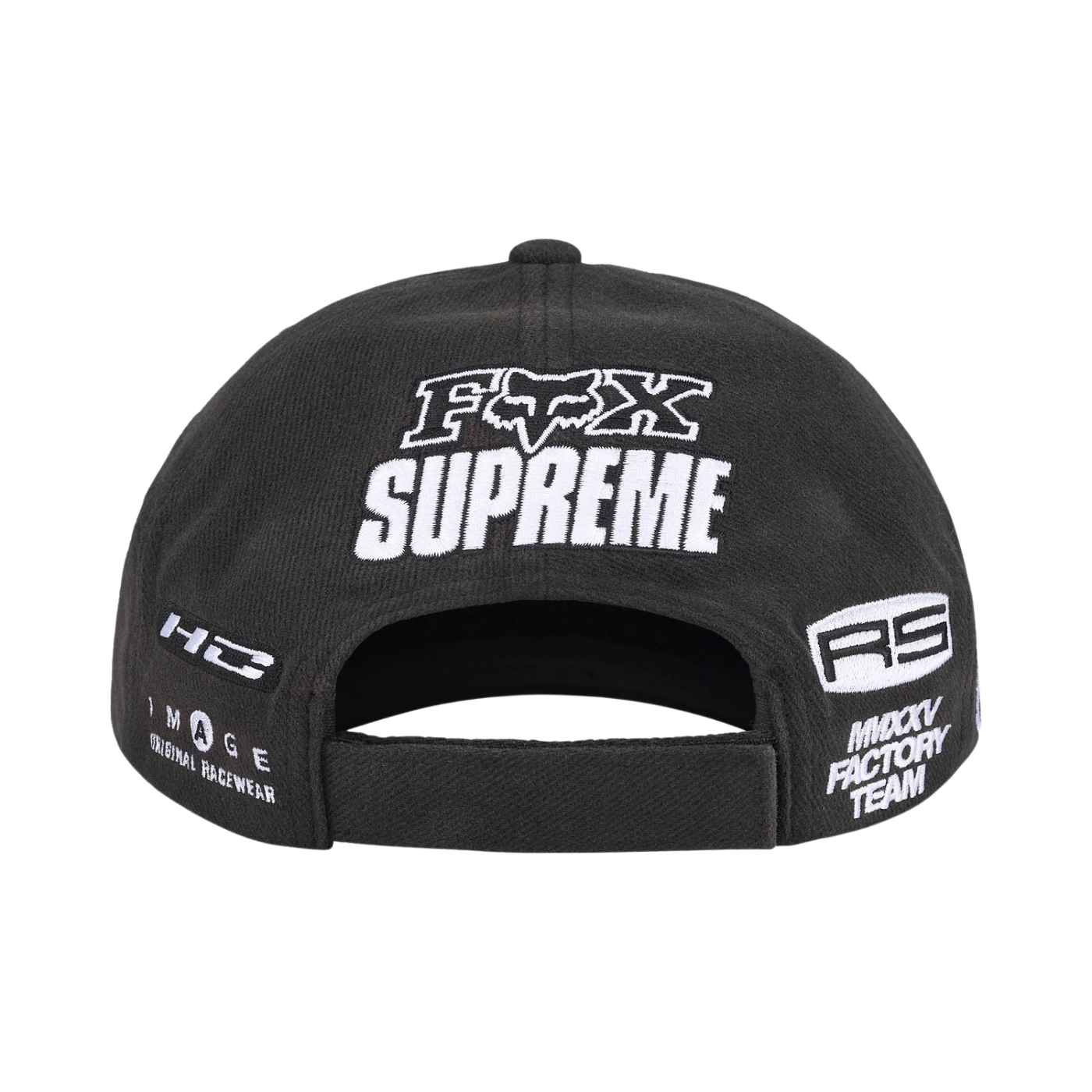 Boné Supreme x Fox Racing Preto