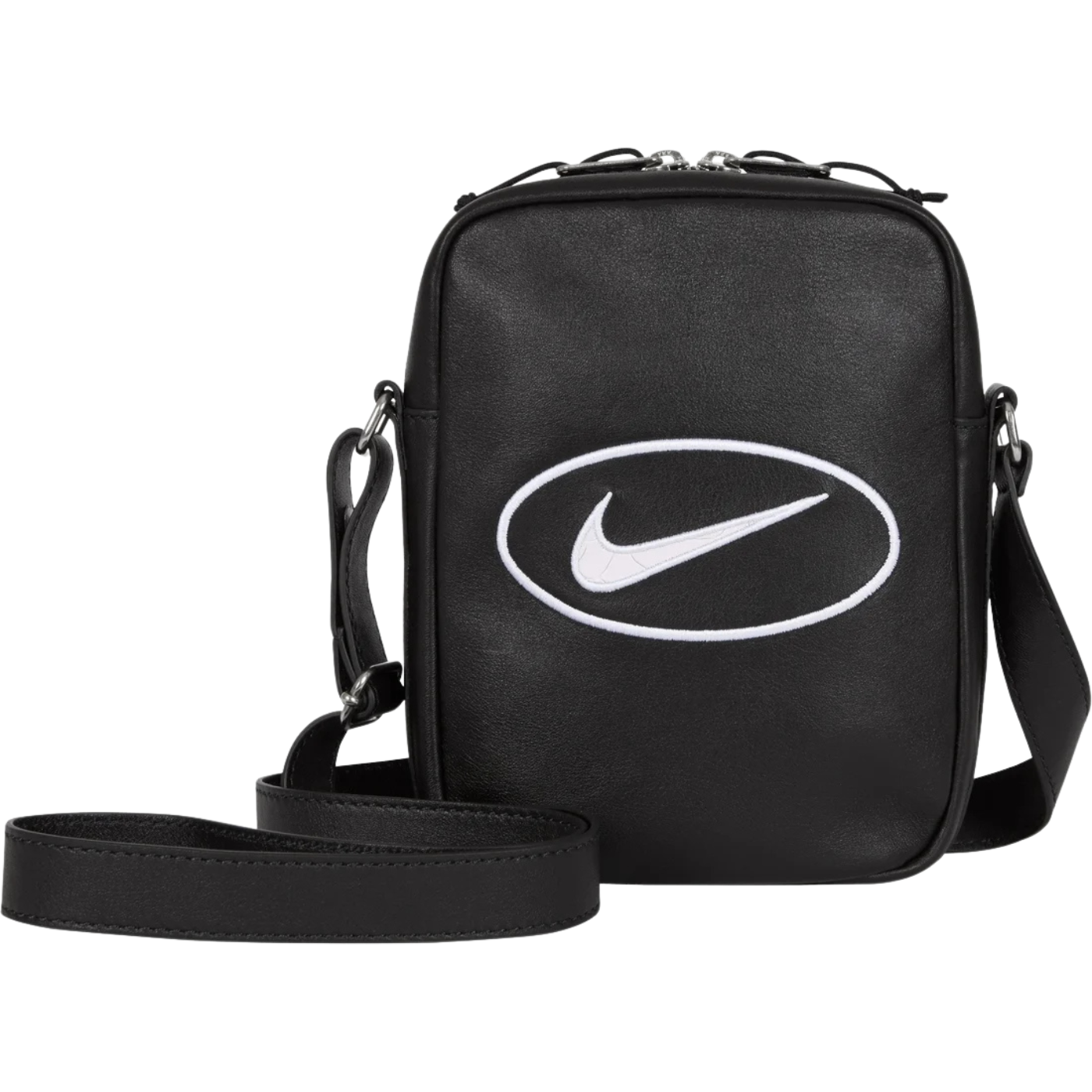 Shoulder Bag Leather Nike x Supreme Preta