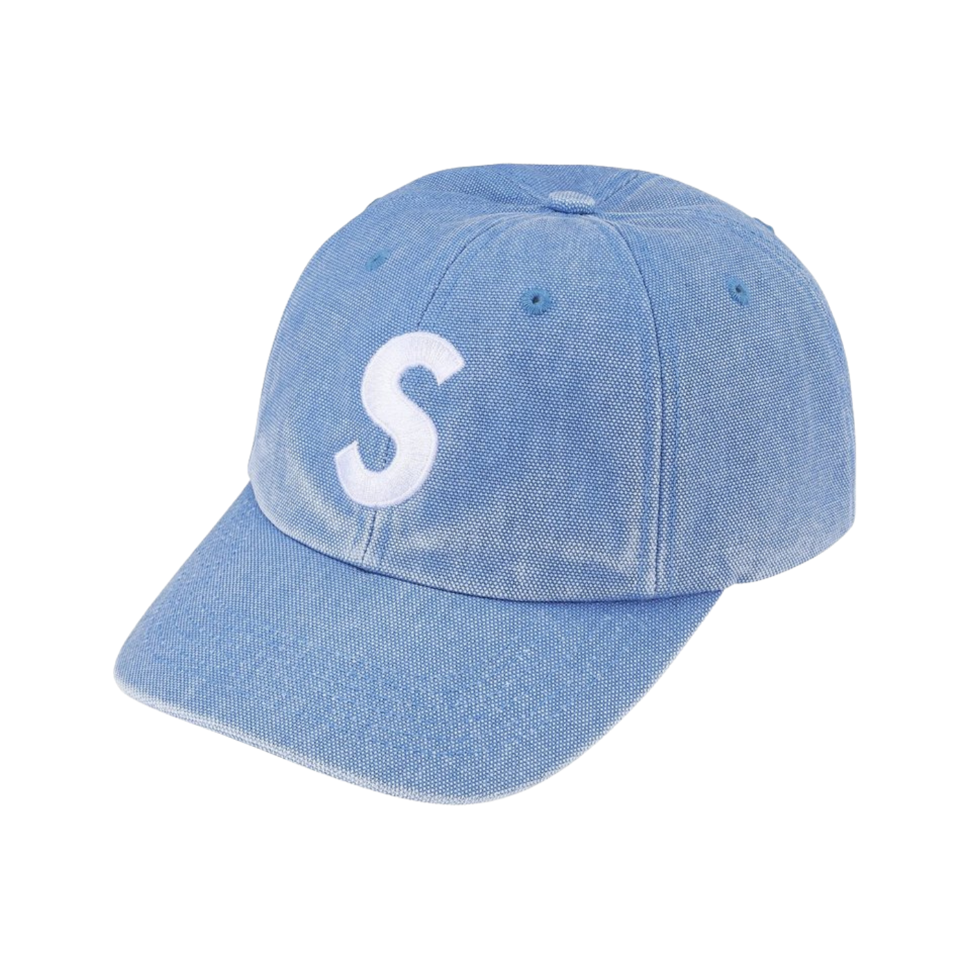Boné Supreme Pigment Coated Canvas S Logo Azul