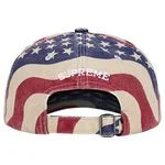 Boné Supreme Pigment Coated Canvas S Logo Flag