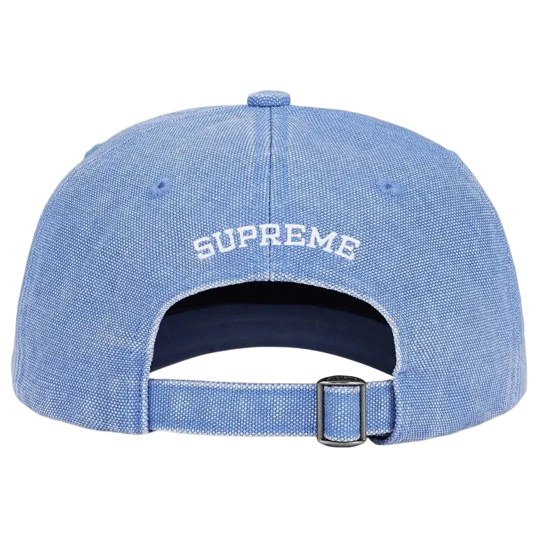 Boné Supreme Pigment Coated Canvas S Logo Azul