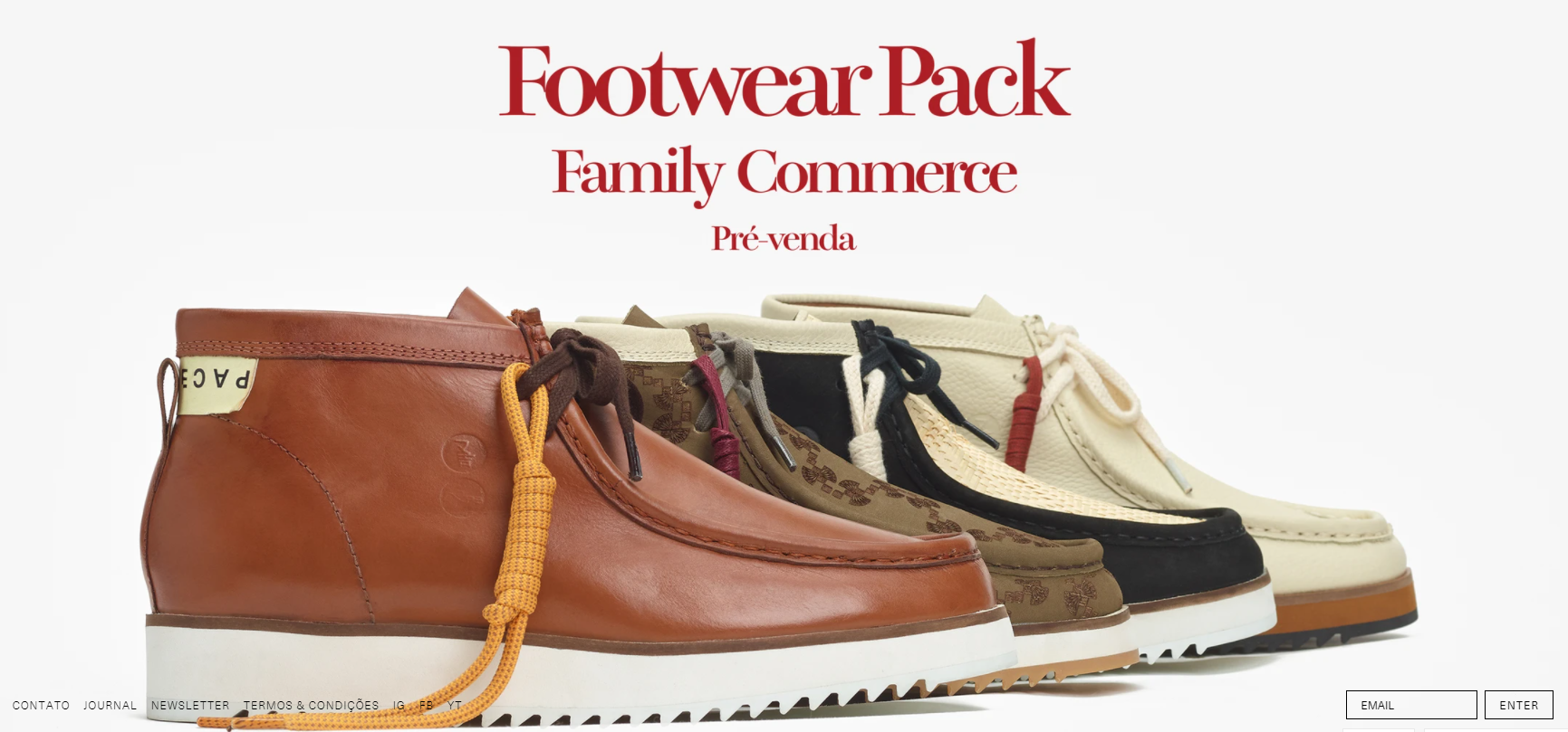 A PACE, apresenta aí nova coleção de calçados, a “FAMILY COMMERCE “