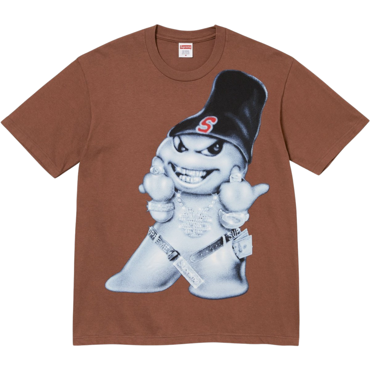 Camiseta Supreme Snowman Marrom