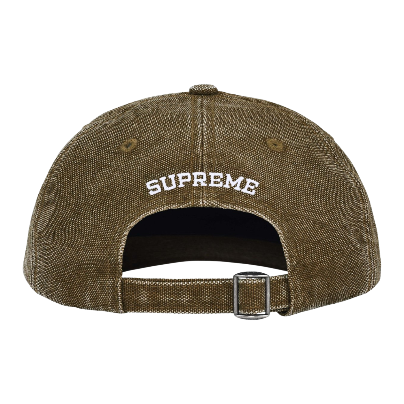 Boné Supreme S Logo Coated Canvas Olive