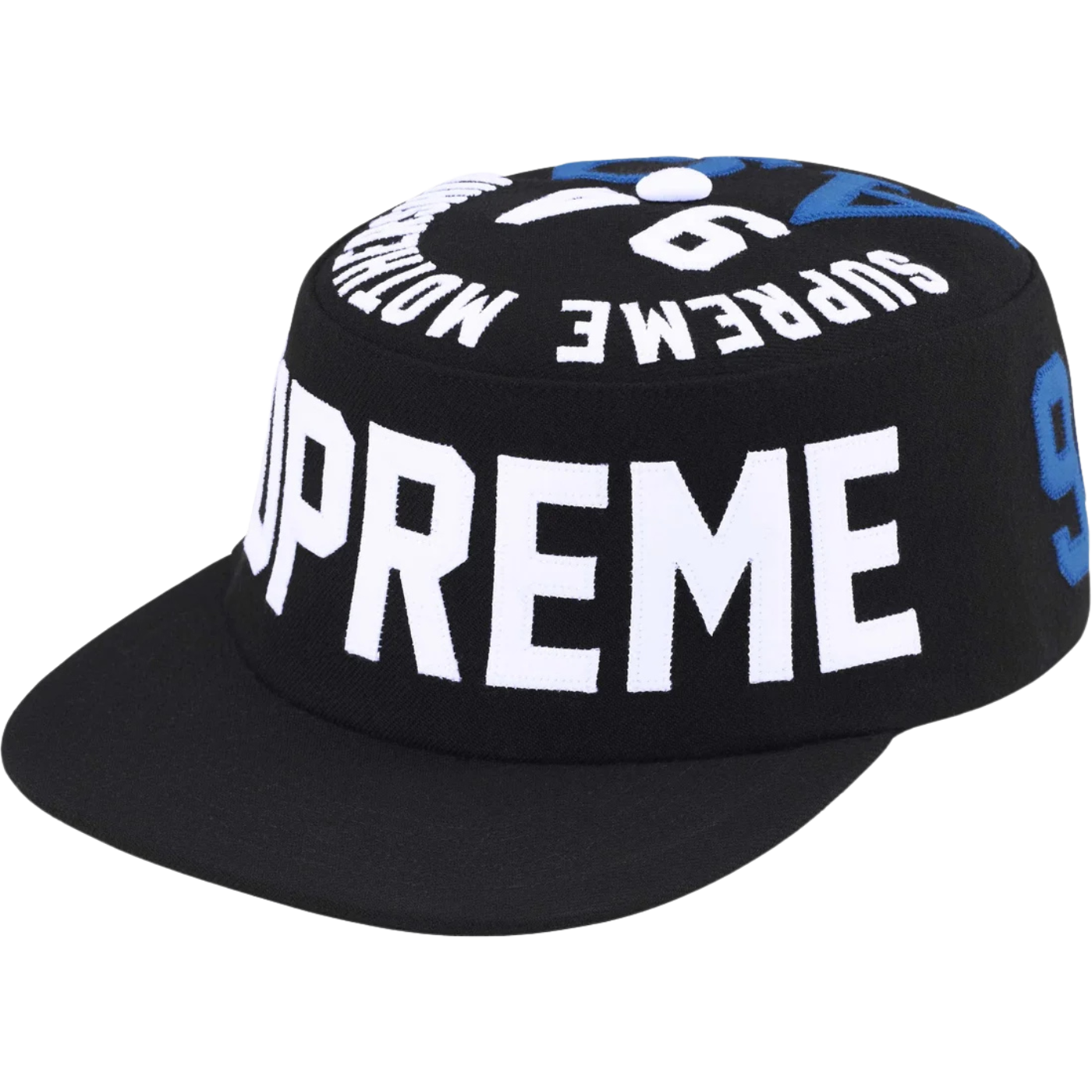 Boné Supreme Alpha Omega Pillbox Black