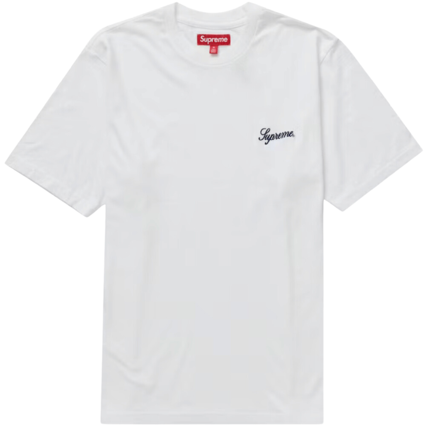 Camiseta Supreme Classic Script Washed S/S White