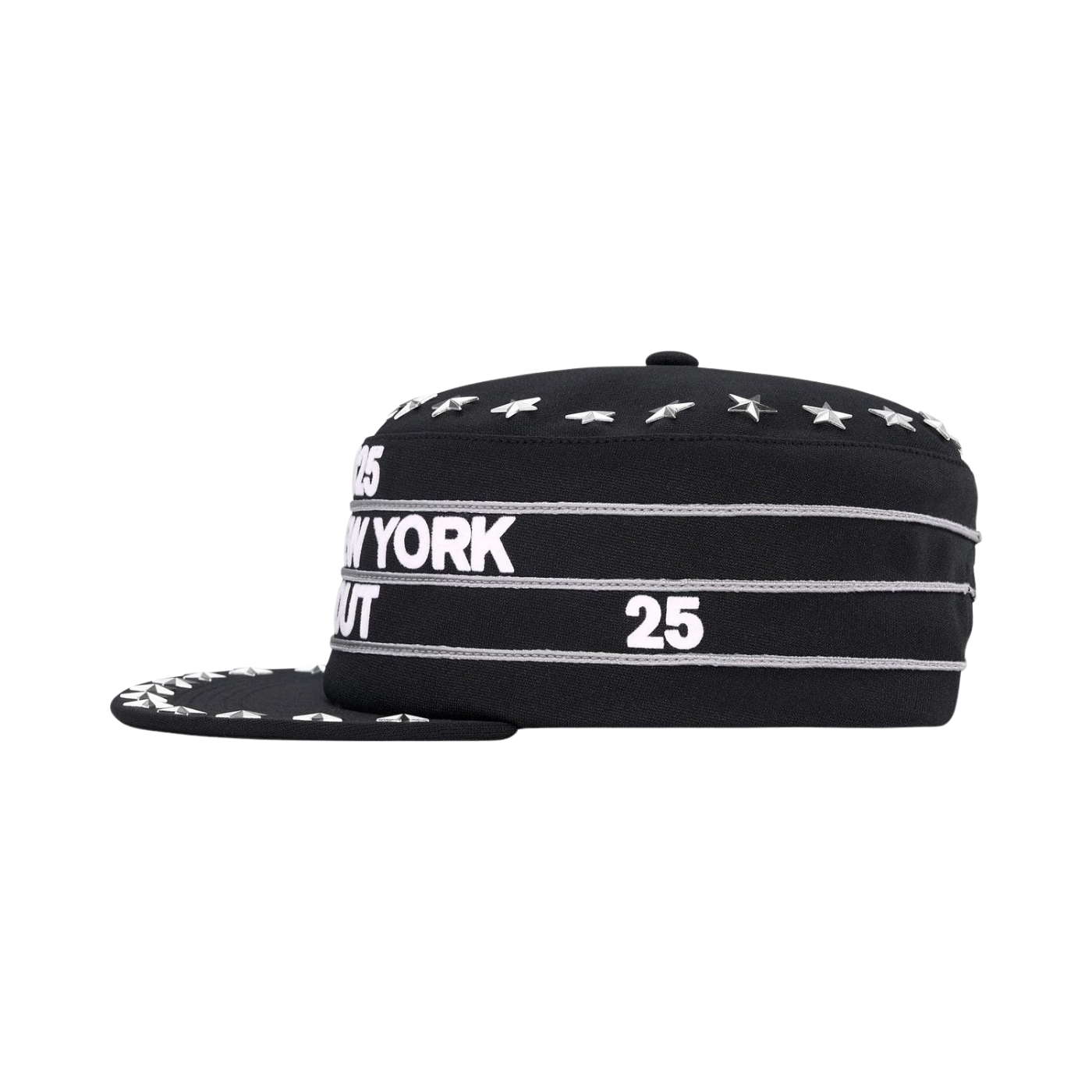 Boné Supreme Stars Studded Pillbox Preto