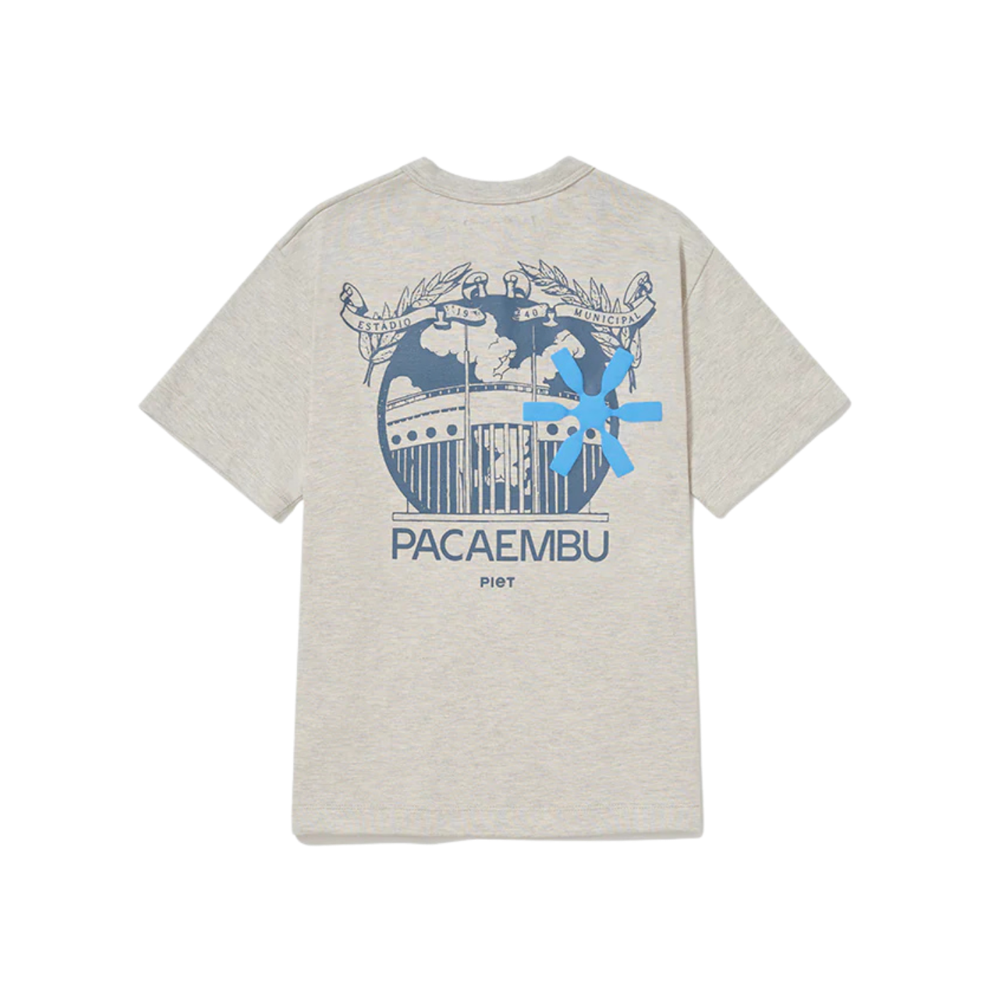 Camiseta Piet Fachada Pacaembu Cinza