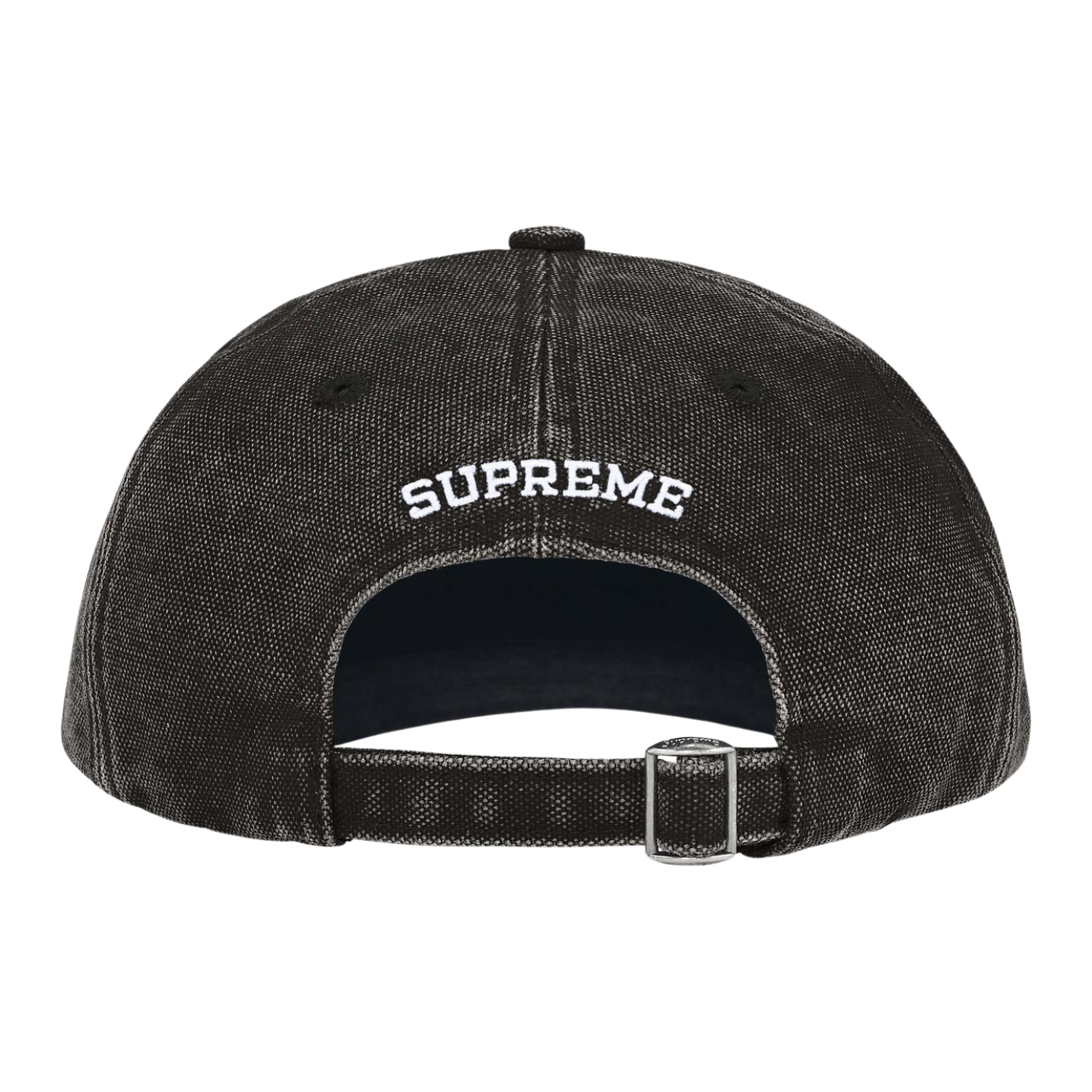 Boné Supreme S Logo Coated Canvas Preto