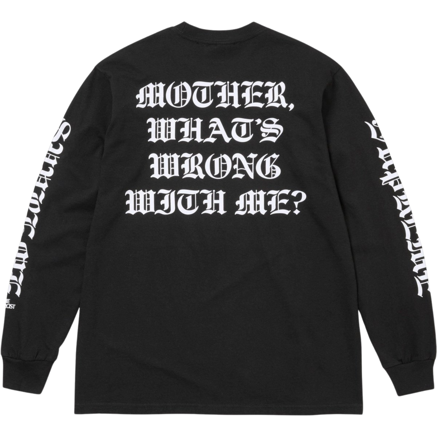 Camiseta Supreme Longsleeve Mother Preta