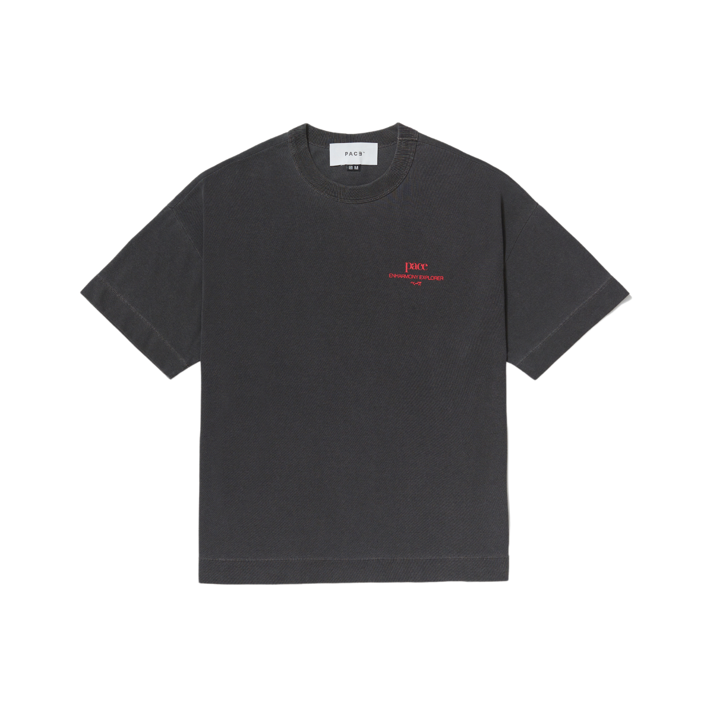 Camiseta Pace Sustenido & Bemol Oversized Stone Black