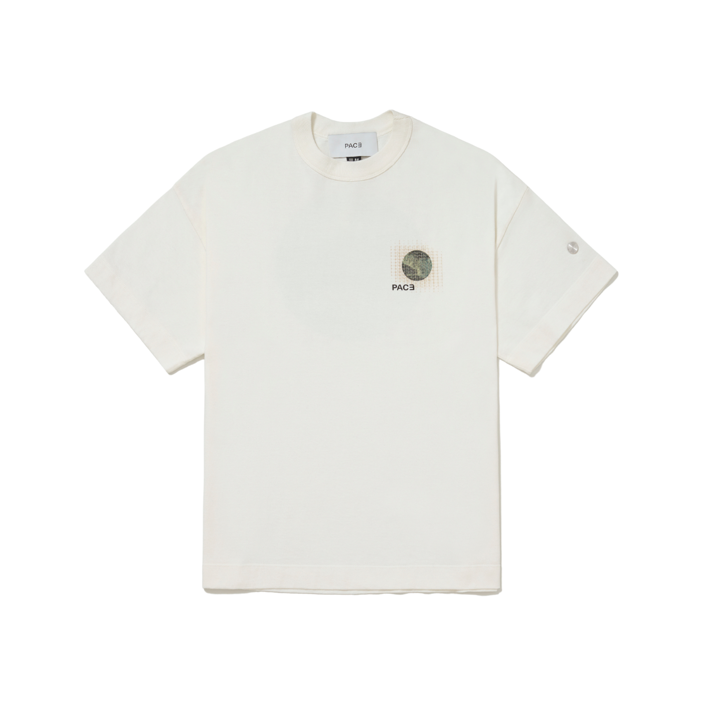 Camiseta Pace Grid Moon Oversized Off White