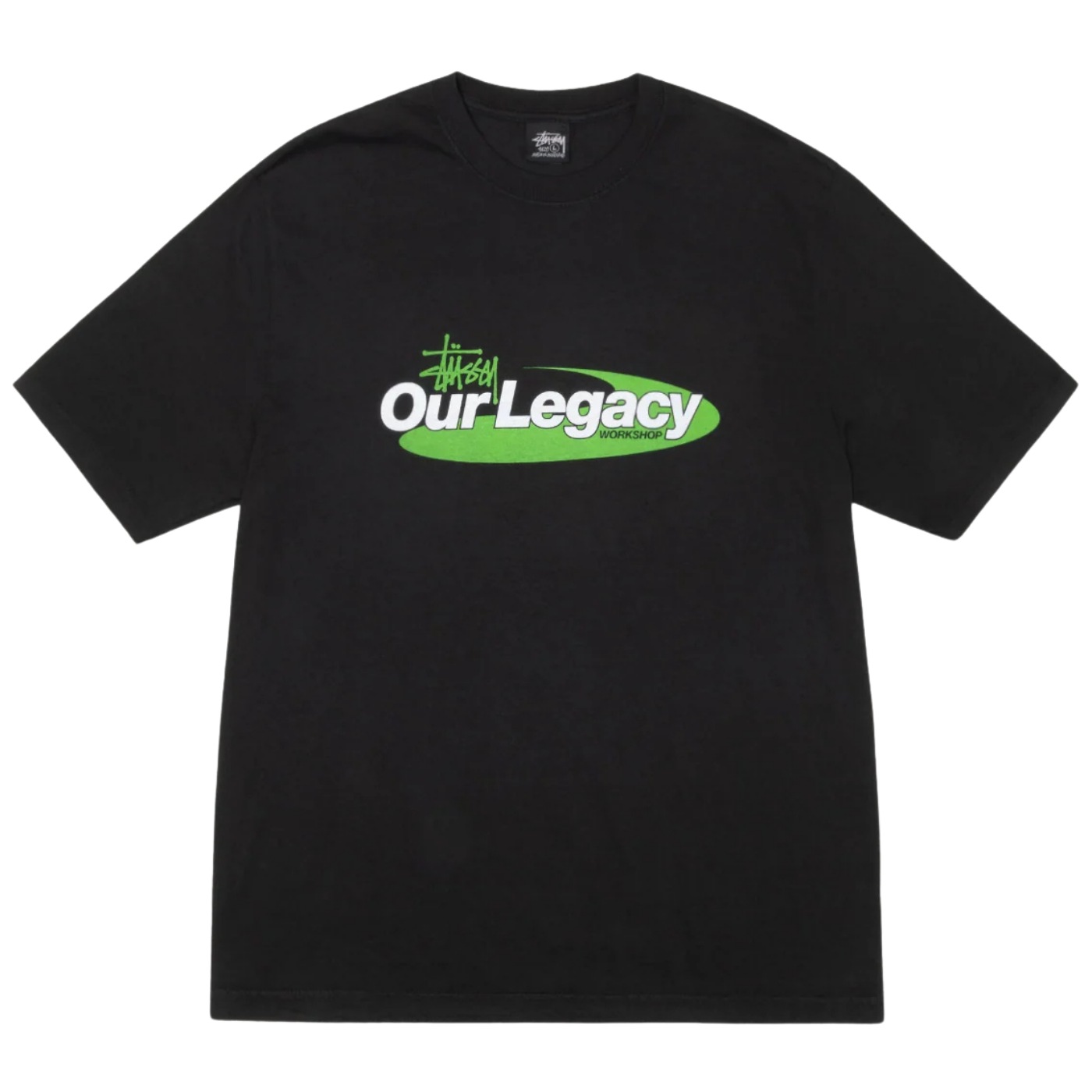 Camiseta Stussy x Our Legacy Swirl Pigment Dyed Preta