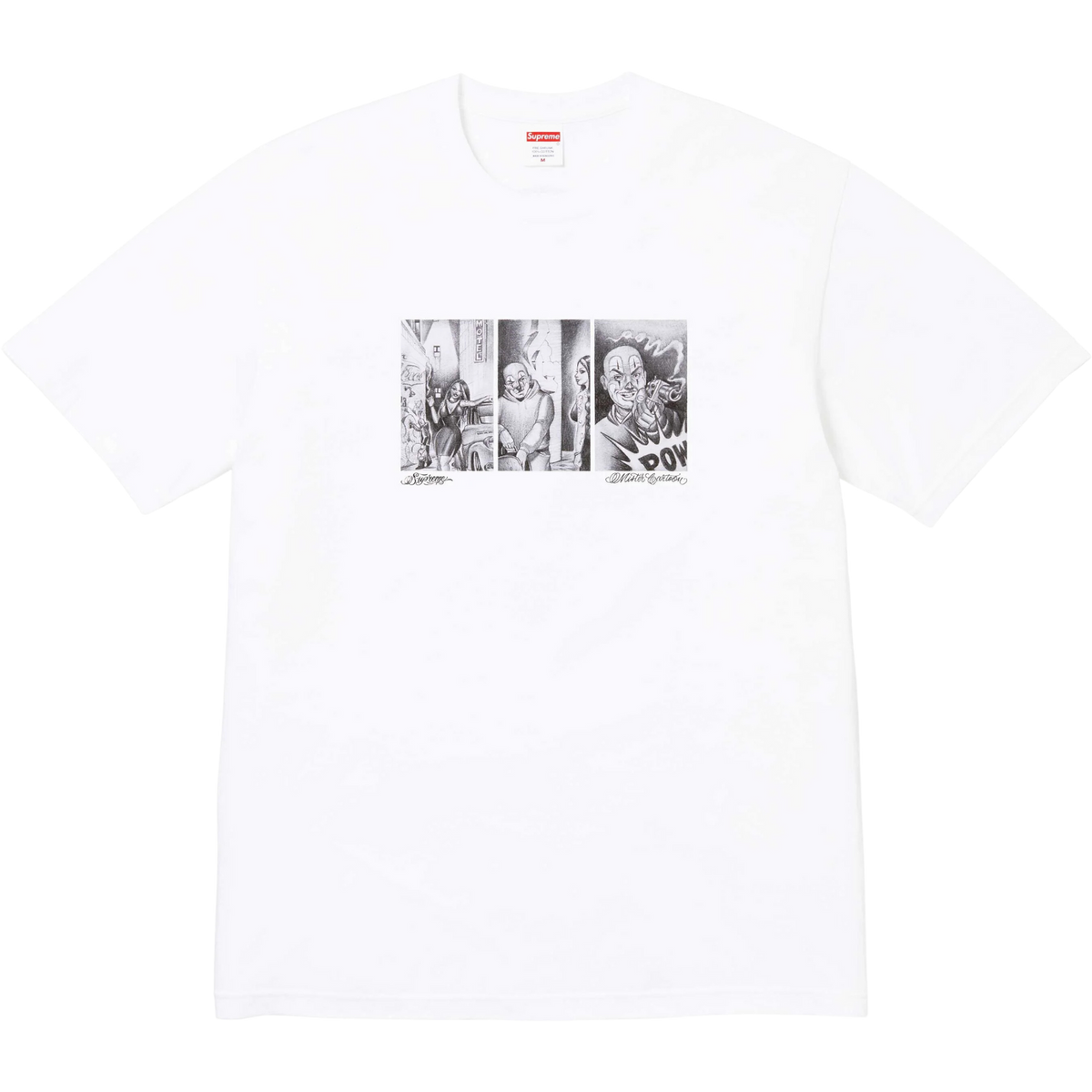 Camiseta Supreme Mister Cartoon White