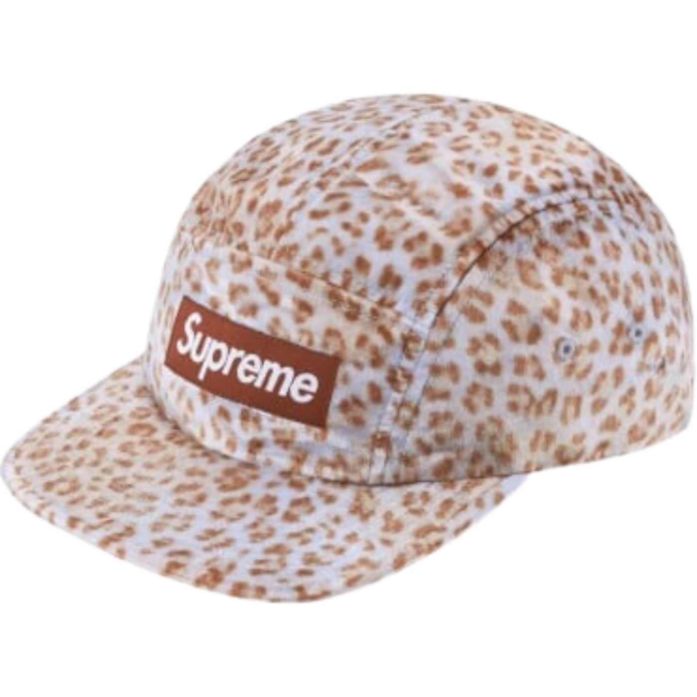 Boné Supreme Leopard Velvet Tan