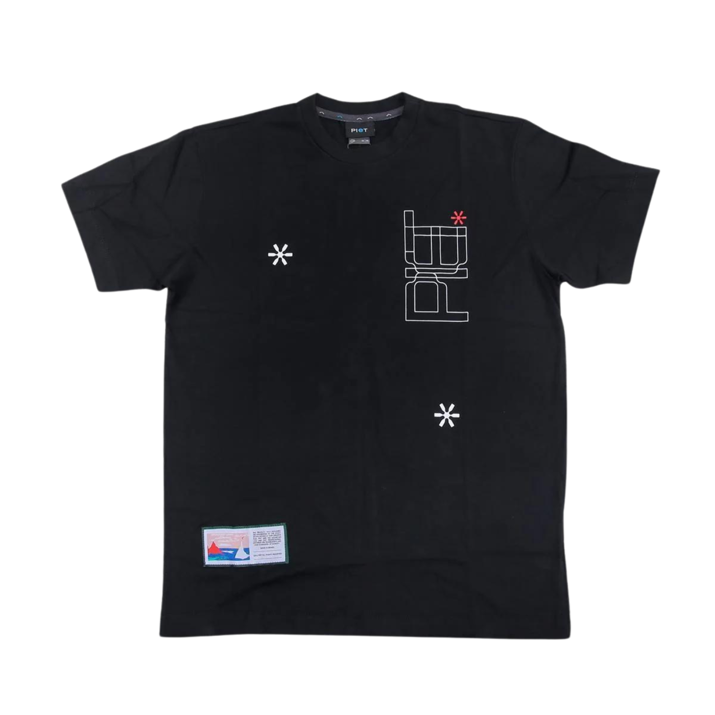 Camiseta Piet Tubes Tee Black