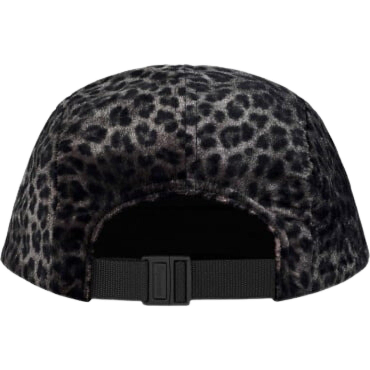 Boné Supreme Leopard Velvet Preto