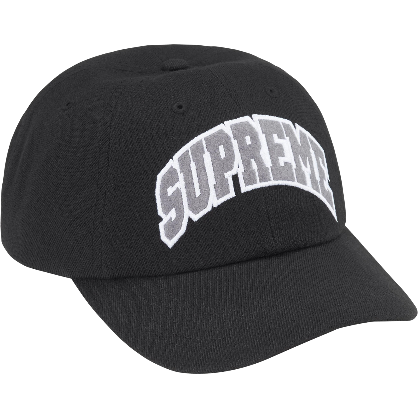 Boné Supreme Felt Arc Logo Preto