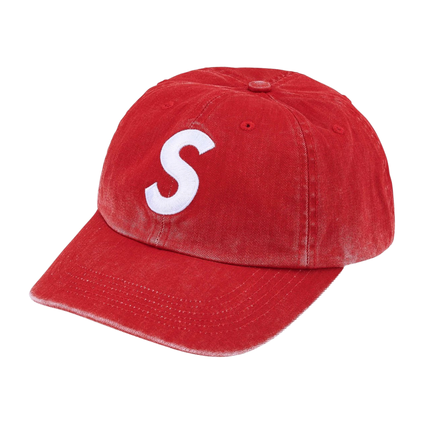 Boné Supreme S Logo Coated Vermelho