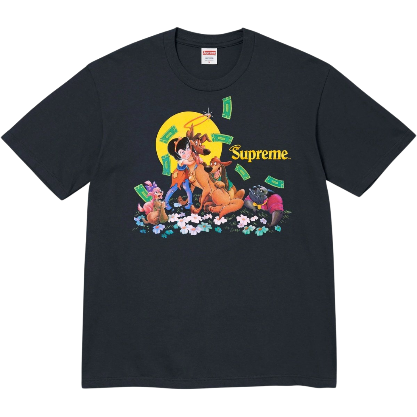 Camiseta Supreme All Dogs Go To Heaven Azul