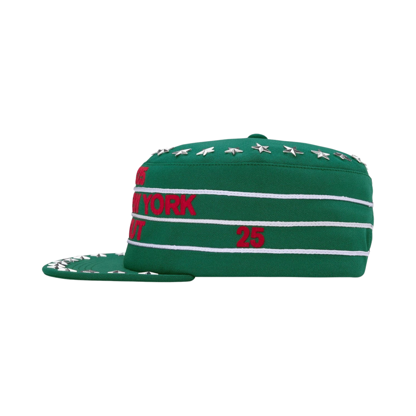 Boné Supreme Stars Studded Pillbox Verde