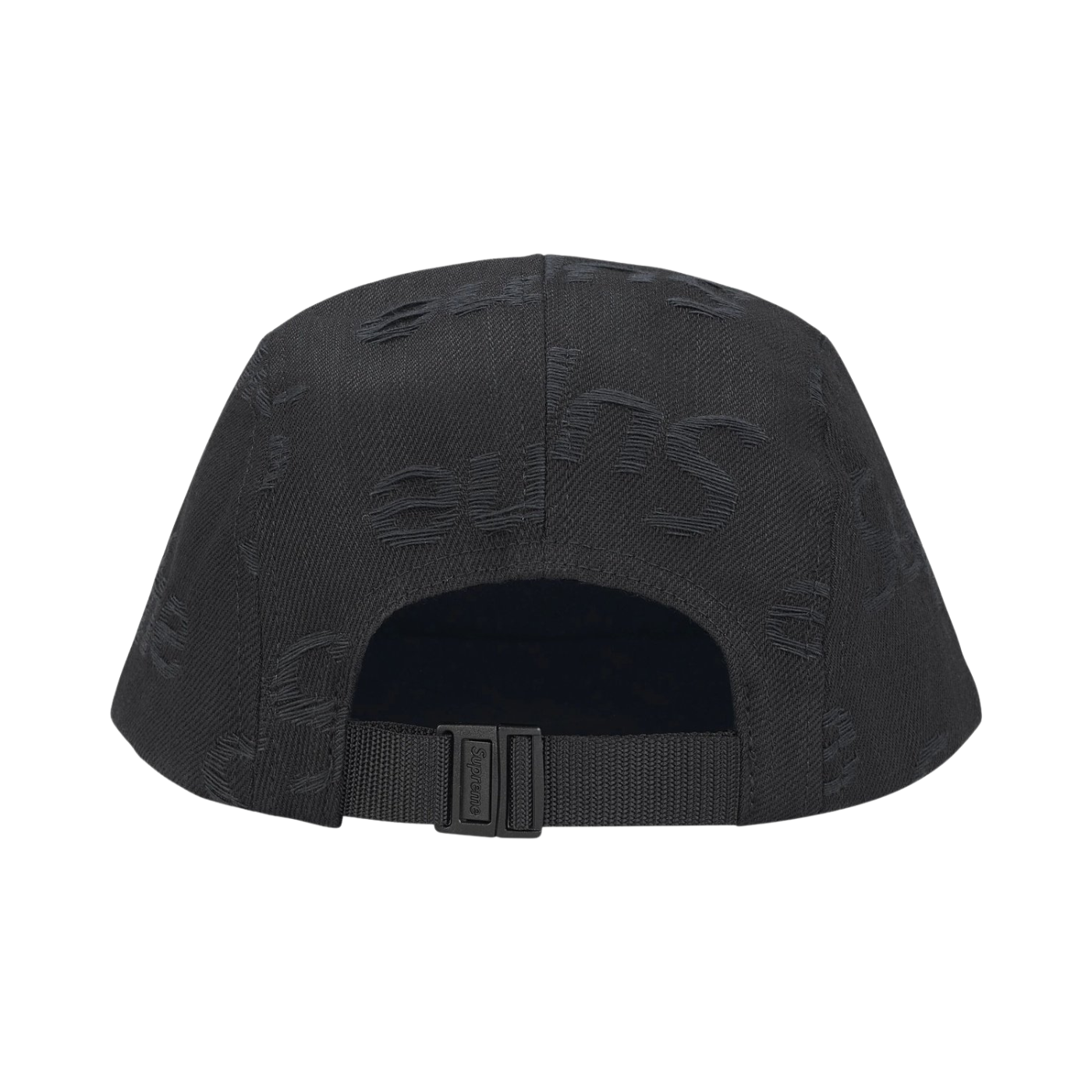 Boné Supreme Jacquard Logos Denim Preto