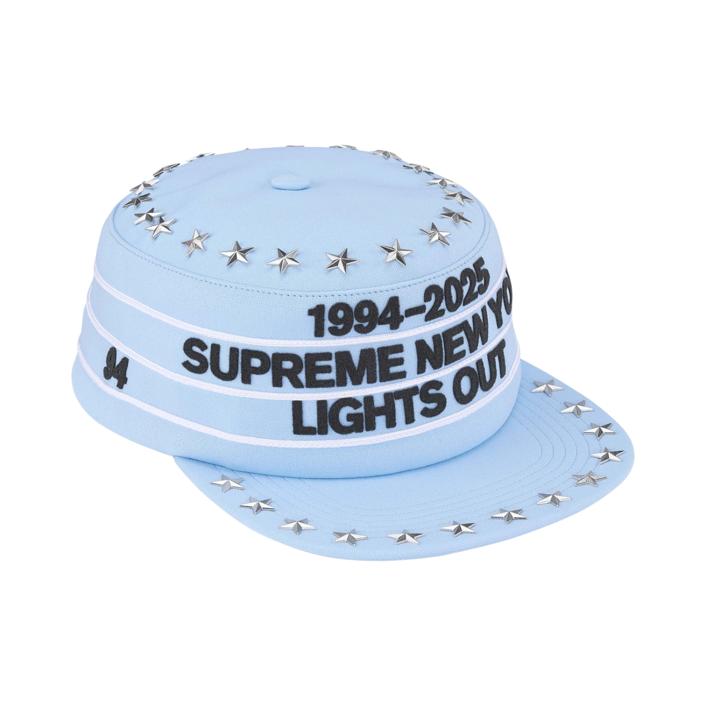 Boné Supreme Stars Studded Pillbox Azul