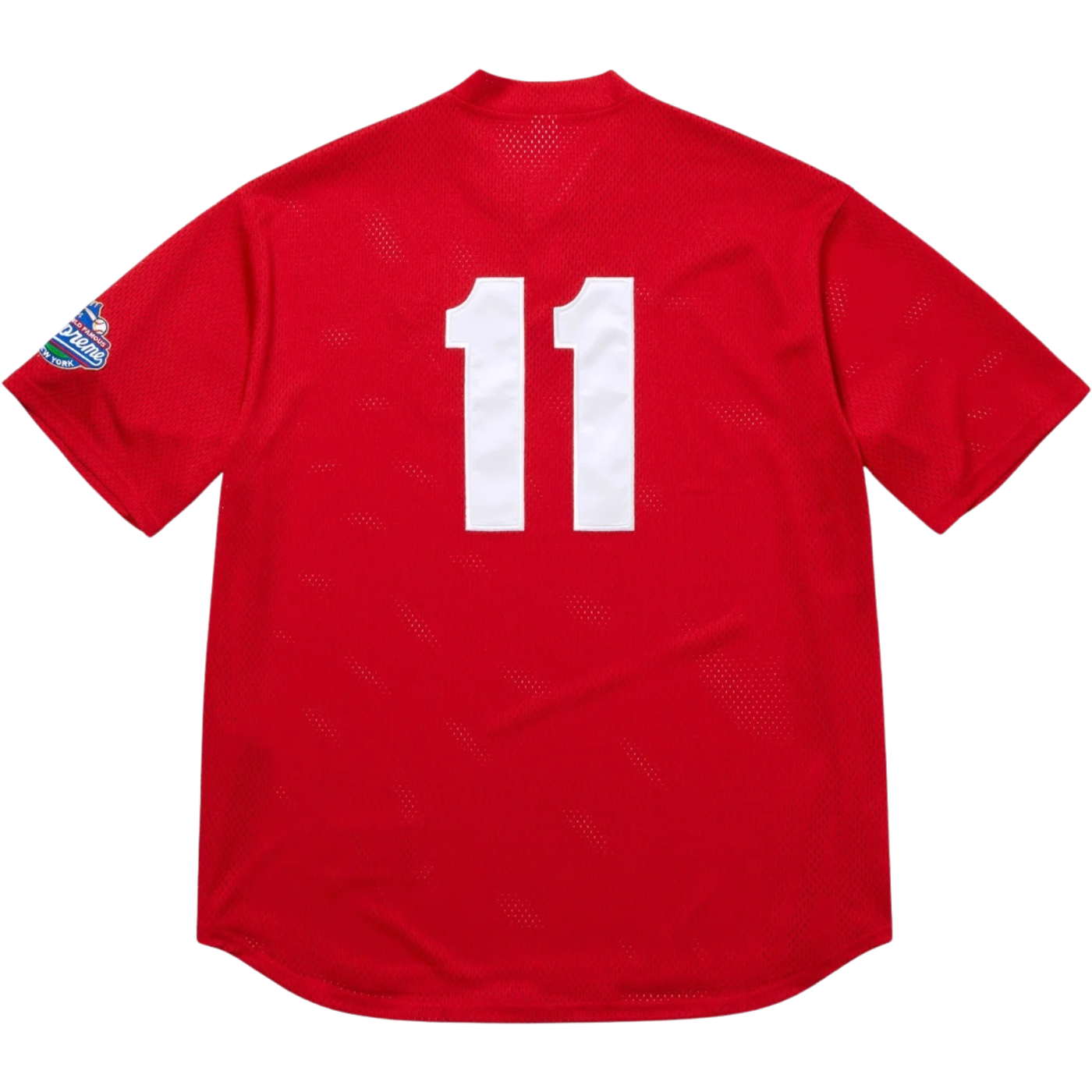 Jersey Supreme S Logo Baseball Henley Vermelho