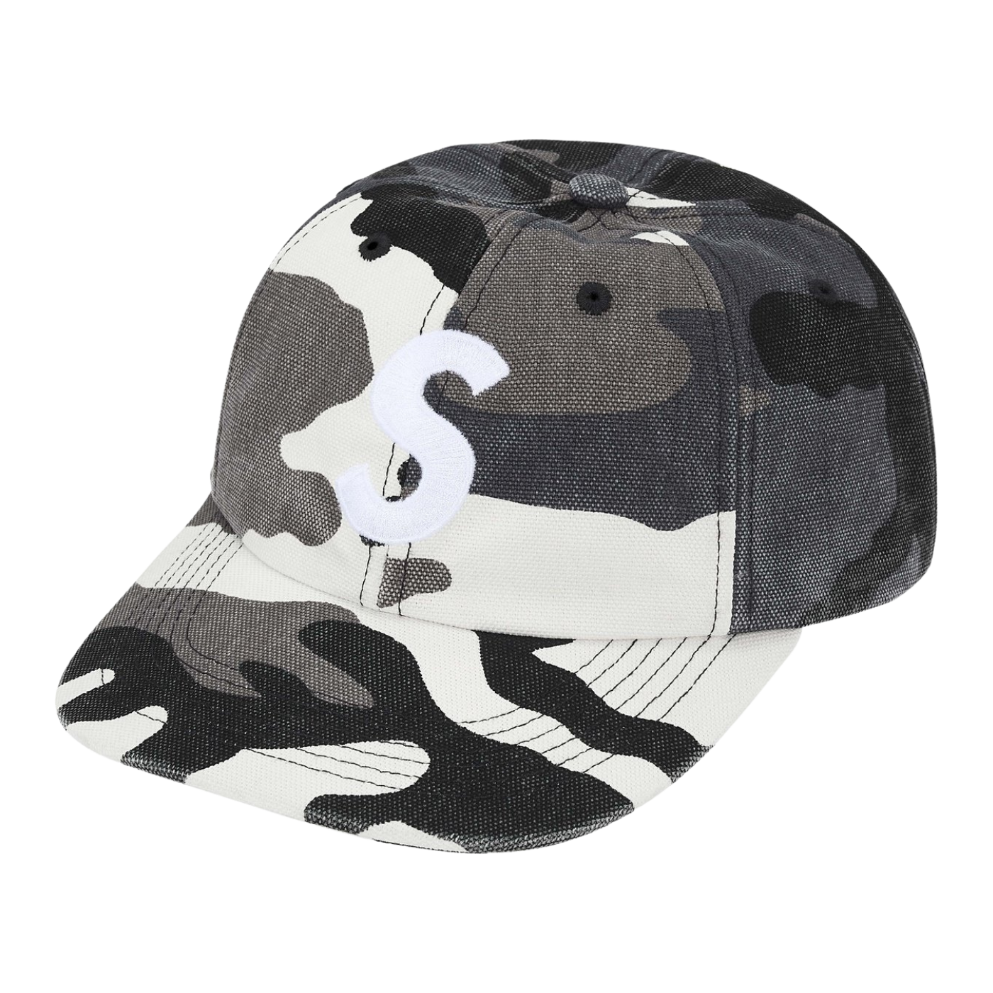 Boné Supreme S Logo Coated Canvas Camo