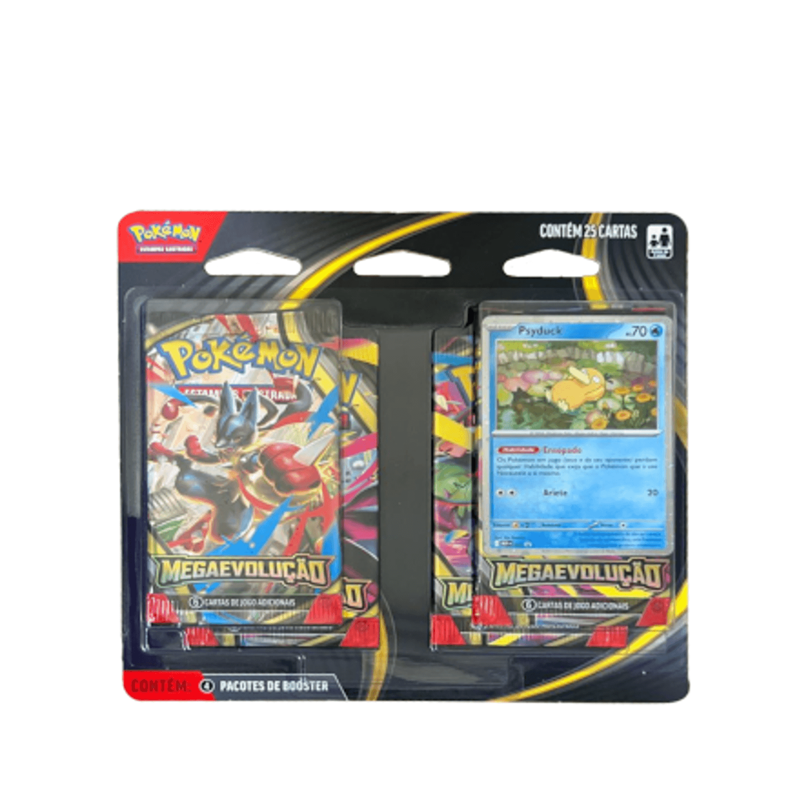 Blister Quádruplo Pokémon TCG Mega Evolução 1