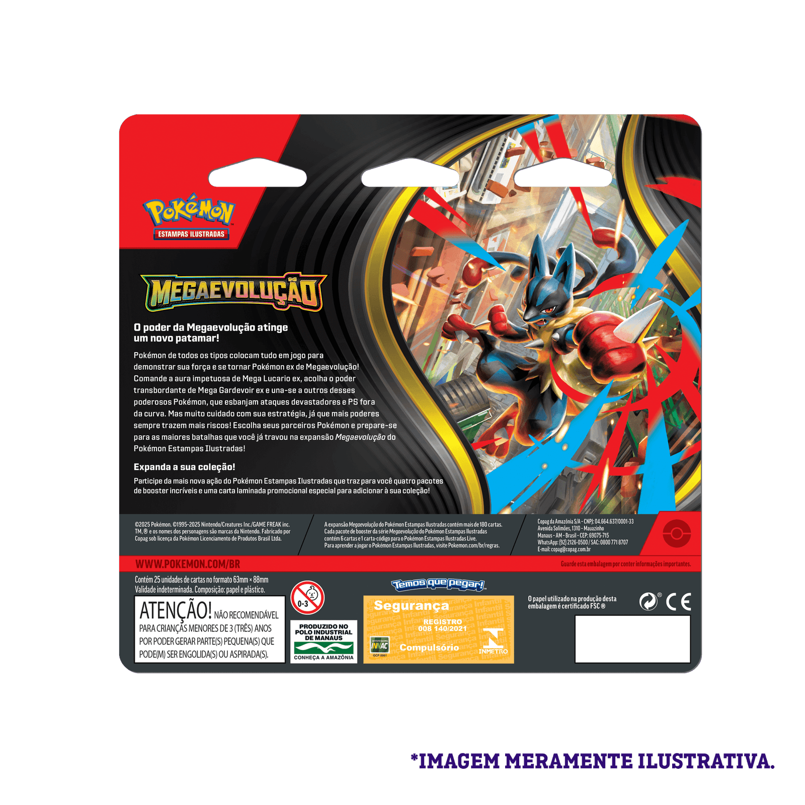 Blister Quádruplo Pokémon TCG Mega Evolução 1