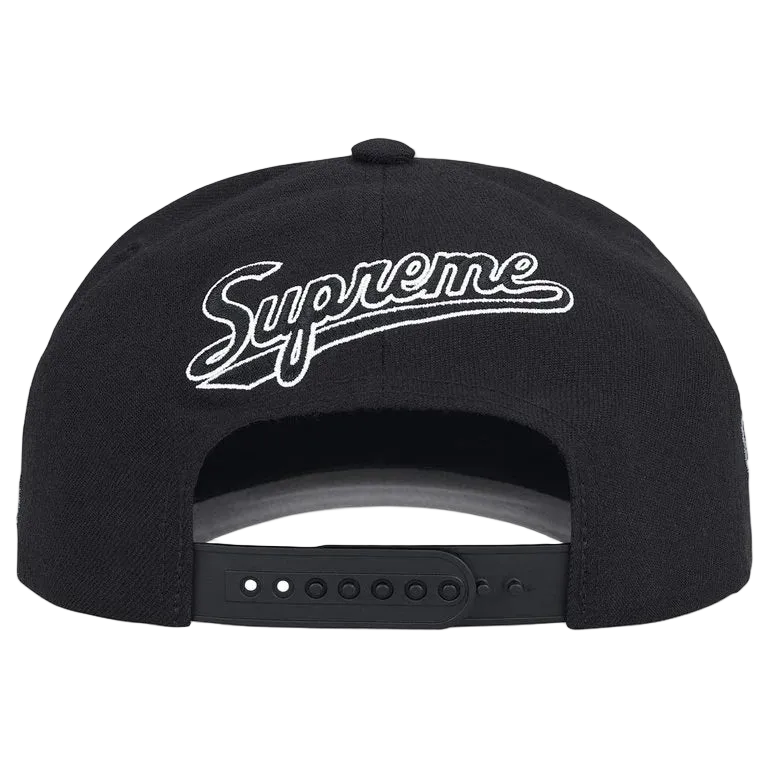 Boné Supreme World Famous S Logo Preto