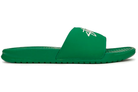 Nike x Stussy Benassi "Green" Chinelo