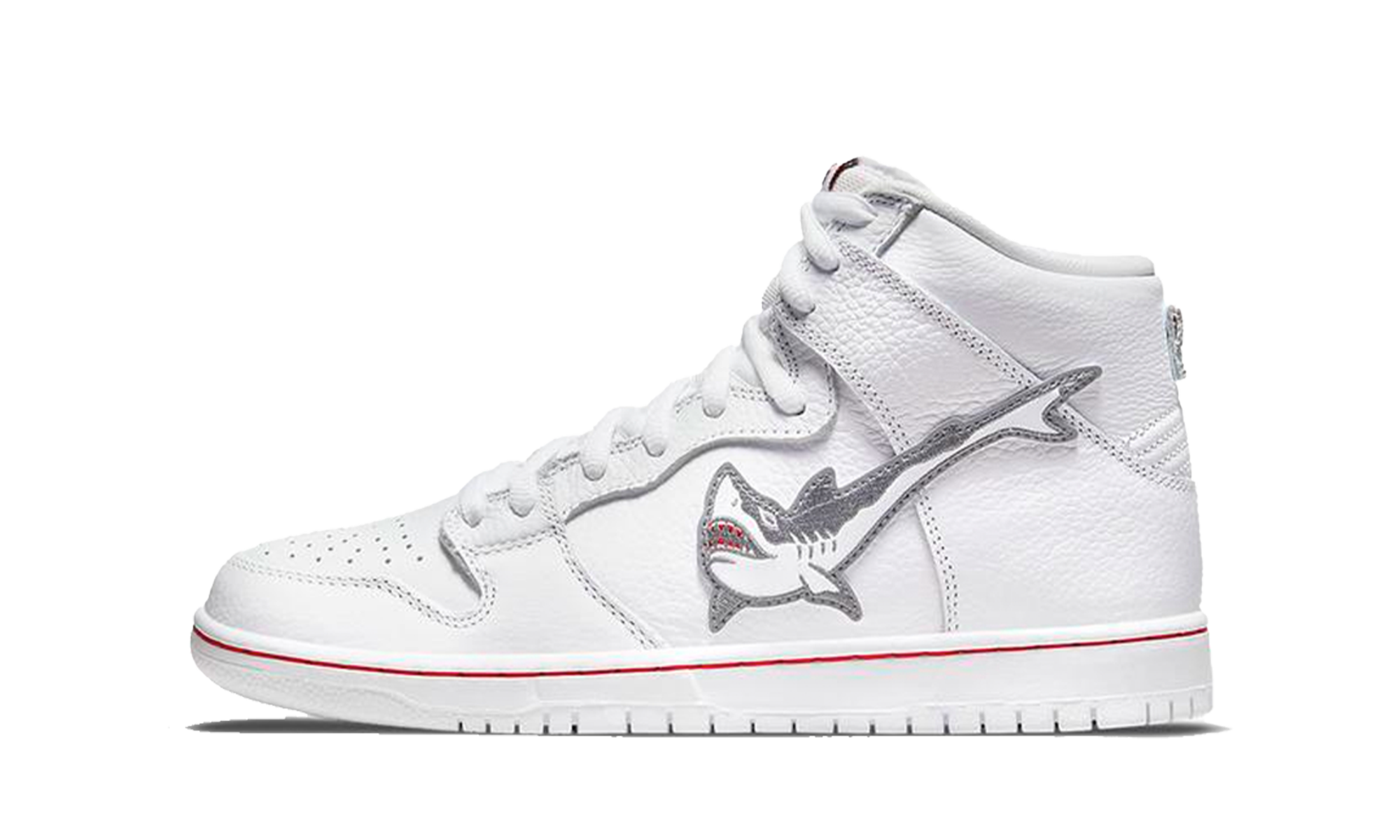 Nike sb dunk high sales white